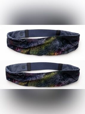 Lululemon Wide Twist Headband Multicolor Print Yoga Running EUC